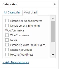 WordPress Categories