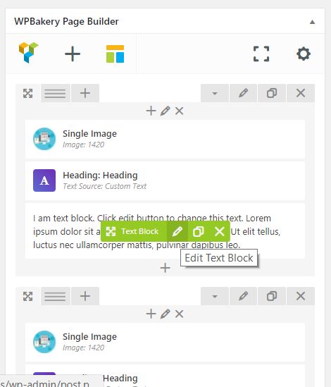 Page Builder Edit Text